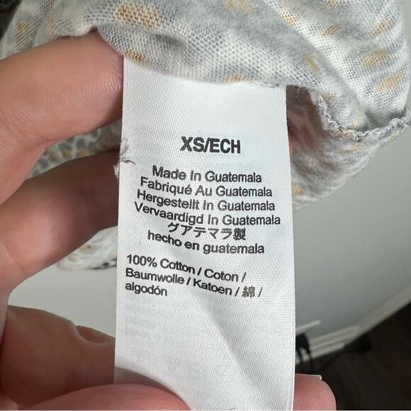 J Crew Factory Womens Size XS Leopard Print Short Sleeve Studio Tee Shirt Crew - Picture 5 of 10